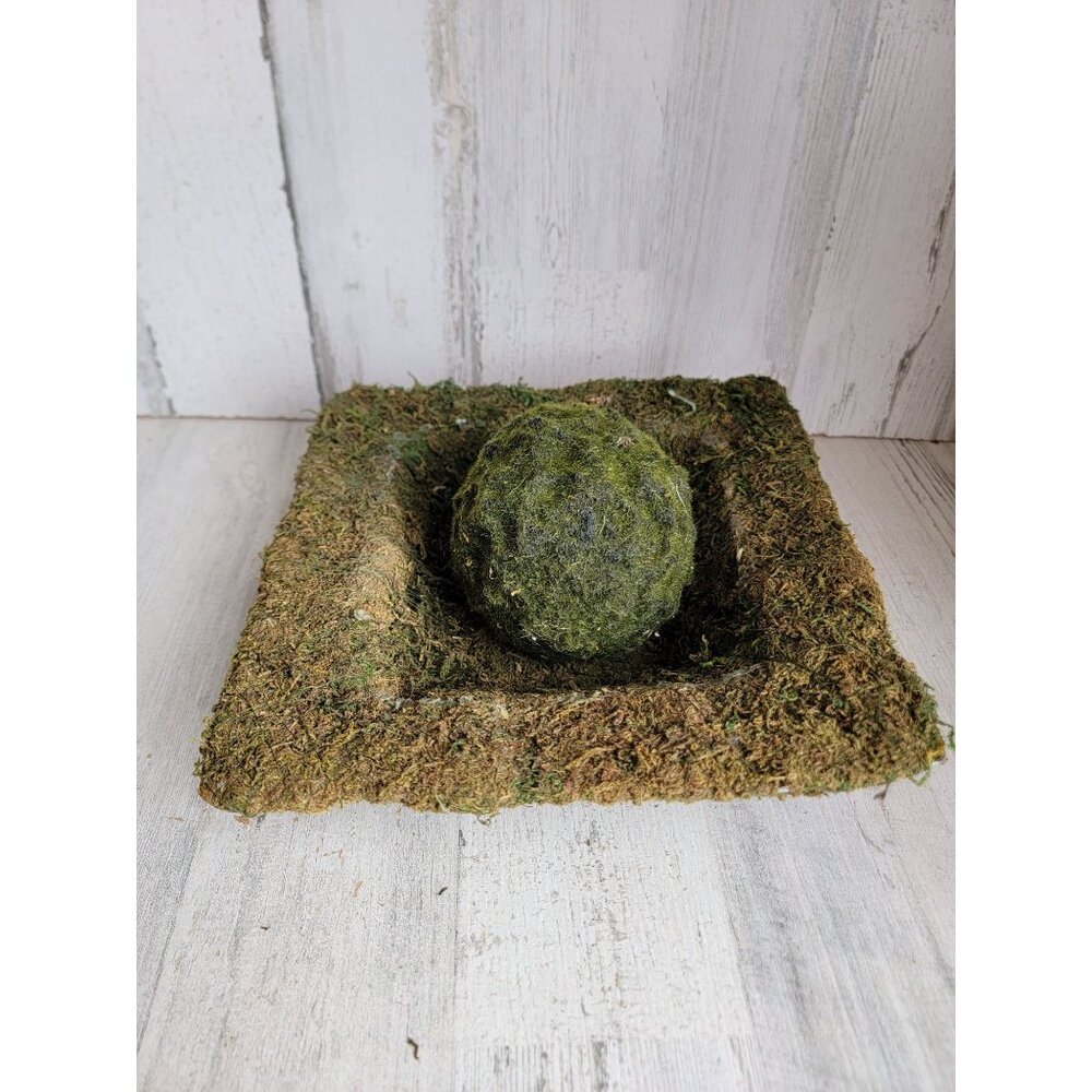 Unique moss‎ egg nest tray Easter spring decor vintage set outdoor